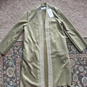 Sage Suede Coat